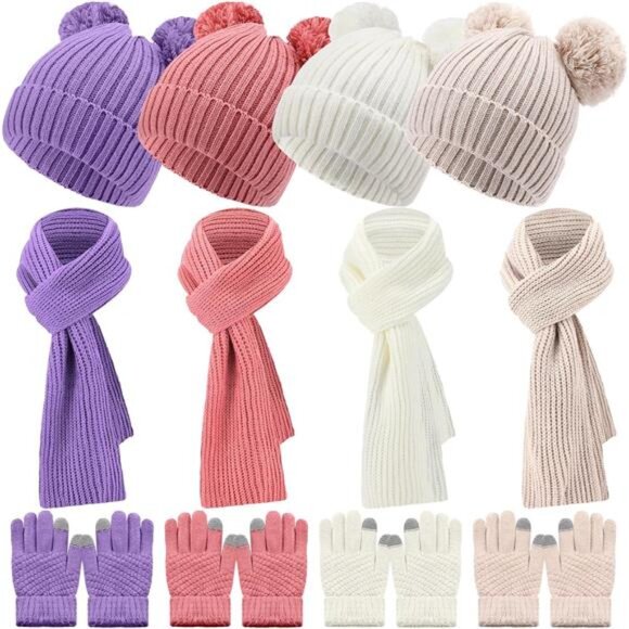 Other - 12 Pcs Kids Winter Hat Gloves Scarf Set